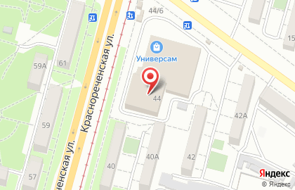 Ювелирный магазин Изумруд на Краснореченской улице, 44 на карте