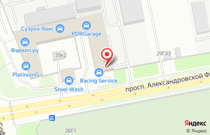Автосервис Racing Service на проспекте Александровской Фермы на карте