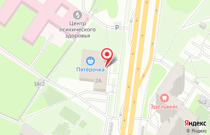 Супермаркет Мираторг в Москве на карте