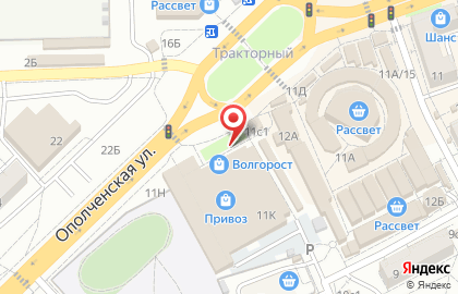 Ресторан Макдоналдс в Тракторозаводском районе на карте