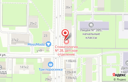 Стоматологическая поликлиника №28 на улице Пограничника Гарькавого на карте