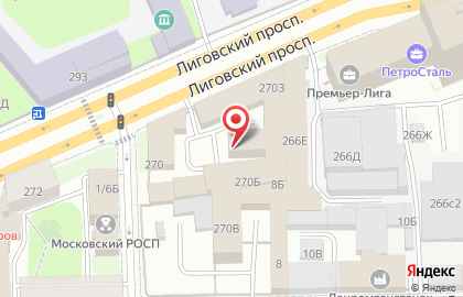 Компания АФР на Лиговском проспекте на карте