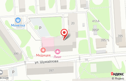 Комильфо на улице Шумайлова на карте