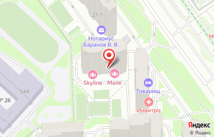 Салон красоты Skyline на проспекте Мельникова, 19 на карте