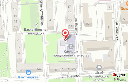 Колледж предпринимательства в Калининграде на карте