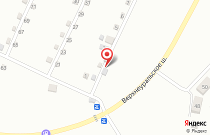 Продуктовый магазин в Челябинске на карте