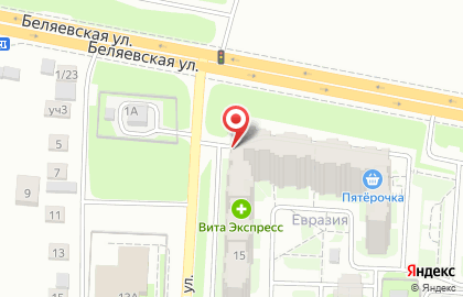 Фирменный магазин Загорская солодоварня на Беляевской улице на карте