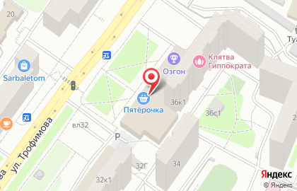 Универмаг низких цен Allinone на метро Кожуховская на карте
