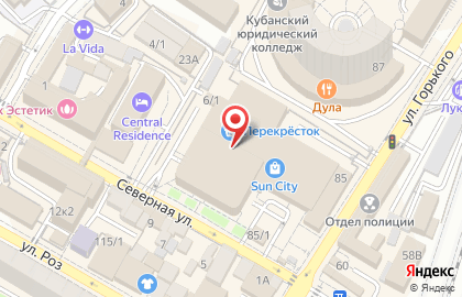 Перекресток в Центральном районе на карте