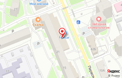 Мясной магазин Севермясо на Первомайской улице на карте
