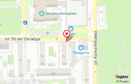 Продовольственный магазин Ника во Владикавказе на карте