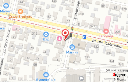 Дамиар-ломбард на улице имени Калинина на карте