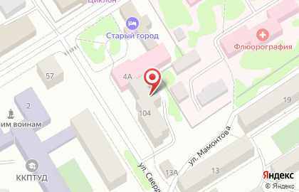 Участковый пункт полиции, опорный пункт на улице Свердлова на карте