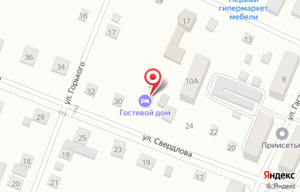 Гостиница в Тюмени на карте