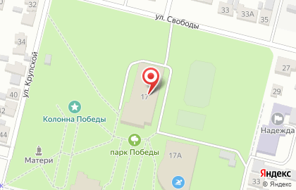 Торговый центр МТС на улице Крупской на карте