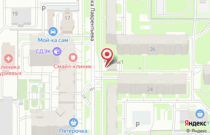 Бар Лекон на улице Академика Лаврентьева на карте