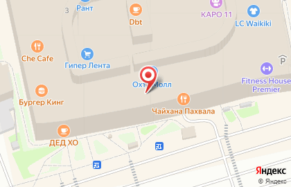 Аптека Университетская Аптека в ТЦ Охта Молл на карте