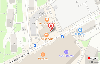 Массажный салон в Москве на карте