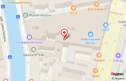 Сервье, ЗАО на карте