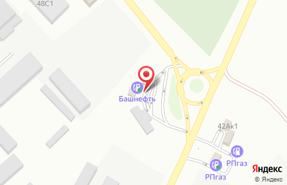 АЗС в Уфе на карте