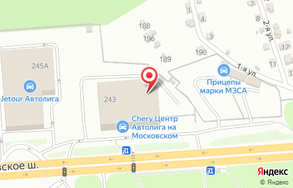 Автосервис Автолига на Московском шоссе, 243 на карте