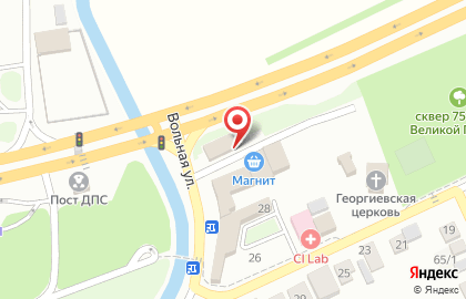 Продовольственный магазин Агрокомплекс Выселковский на Пластунской на карте
