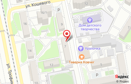 Магазин кондитерских и хлебобулочных изделий Горячий хлебушек в Барнауле на карте