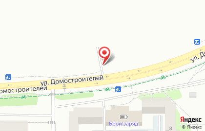 Шиномонтажная мастерская на улице Домостроителей на карте