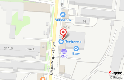 Супермаркет Пятёрочка в Москве на карте