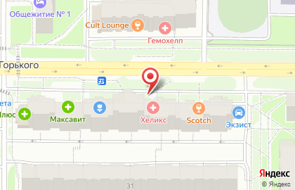 Аптека IMPLOZIA на проспекте Максима Горького на карте