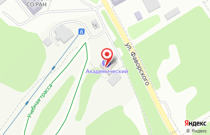 Спортивный комплекс Академический в Свердловском районе на карте