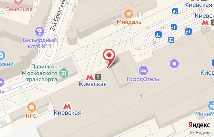 Кафе быстрого питания Street Донер на площади Киевского Вокзала на карте
