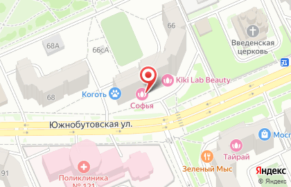 Салон-парикмахерская Софья на Южнобутовской улице на карте
