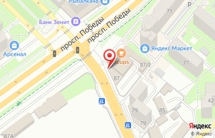 Фирменный магазин Тамбовчанка в Октябрьском округе на карте