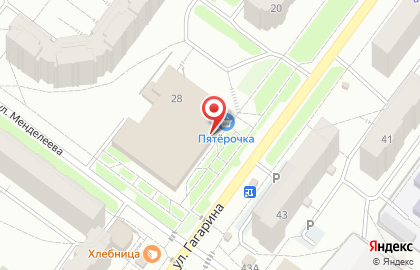 Банкомат Промсвязьбанк на улице Гагарина, 28 на карте