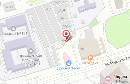 Автостоянка Мгса в Северном Орехово-Борисово на карте