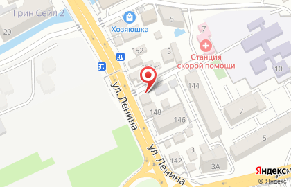 Продовольственный магазин Мир на улице Ленина на карте