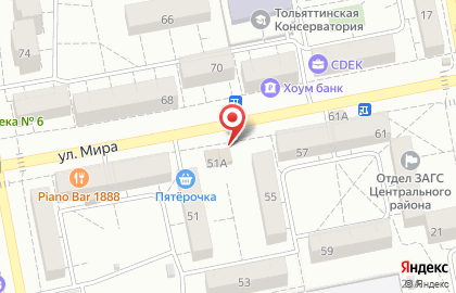 Зоотовары в Тольятти на карте
