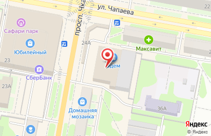 Сеть супермаркетов цифровой техники ДНС на проспекте Чкалова, 24 в Дзержинске на карте