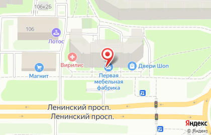 Салон Первая мебельная фабрика на проспекте Ветеранов на карте