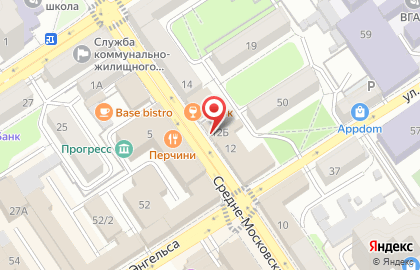 Мастерская камня на Средне-Московской улице на карте