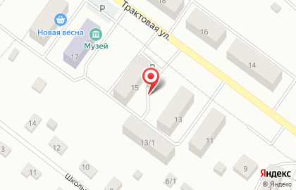 Мясная лавка на Трактовой улице на карте