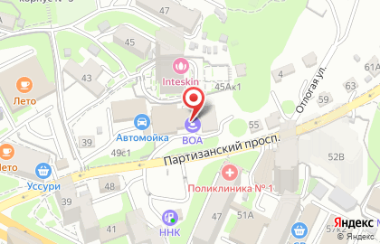 Автошкола ВОА на Партизанском проспекте на карте