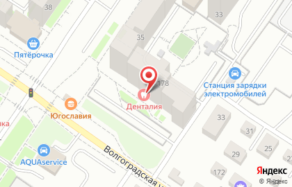 На Волгоградской в Ленинском районе на карте