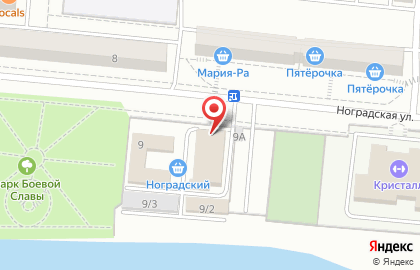 Магазин Автомир на Ноградской улице на карте