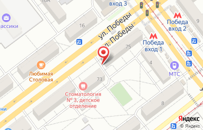 Магазин тканей и швейной фурнитуры в Советском районе на карте