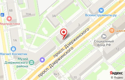 ИП Ветчинов С.Б. на проспекте Дзержинского на карте