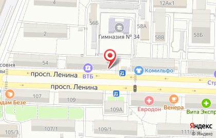 Магазин разливного пива Daviz Beer на проспекте Ленина на карте