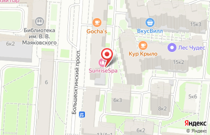 Салон красоты Sunrise-Spa на метро Новочеркасская на карте