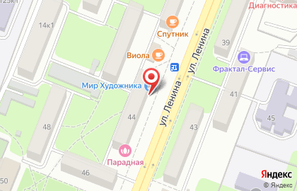 Магазин товаров для художников Мир художника на улице Ленина на карте